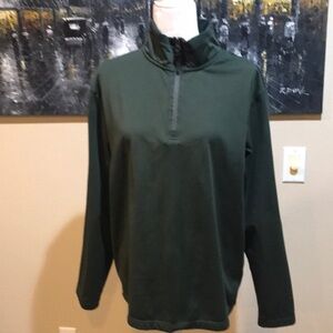 32 Degrees Heat Men's  1/4 zip Pullover  IN ARMY GREEN